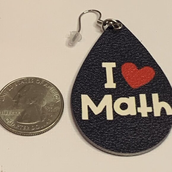 Math Earring, Math Lover, Teacher Earring, School Earring, Educator Earring - Picture 5 of 11